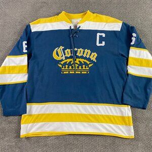 Vintage Corona Beer Hockey Jersey Men's XL Calhoun Sportswear